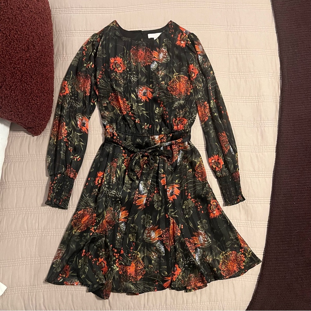 Chelsea28 Black and Red Floral Dress - Picture 3 of 8